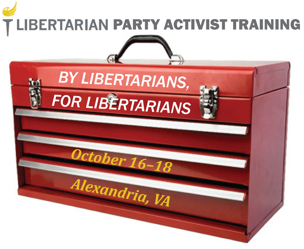 LP Activist Training red toolbox photo image, Oct 16-18 Alexandria VA (graphic)